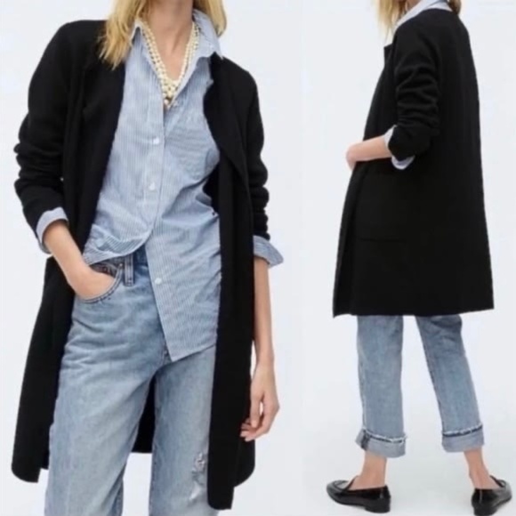 J. Crew Sweaters - J. Crew Juliette Collarless Merino Wool Blend Cardigan Sweater